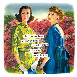 Anne Taintor Mini Melamine Tray, Poor Choices